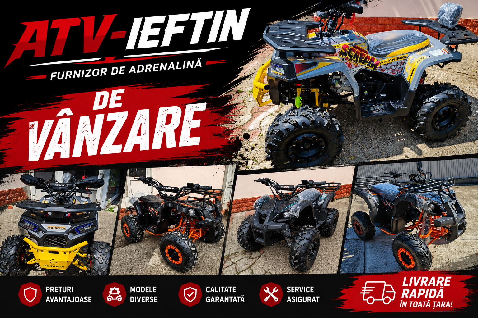 banner ATV IEFTIN de vanzare 1